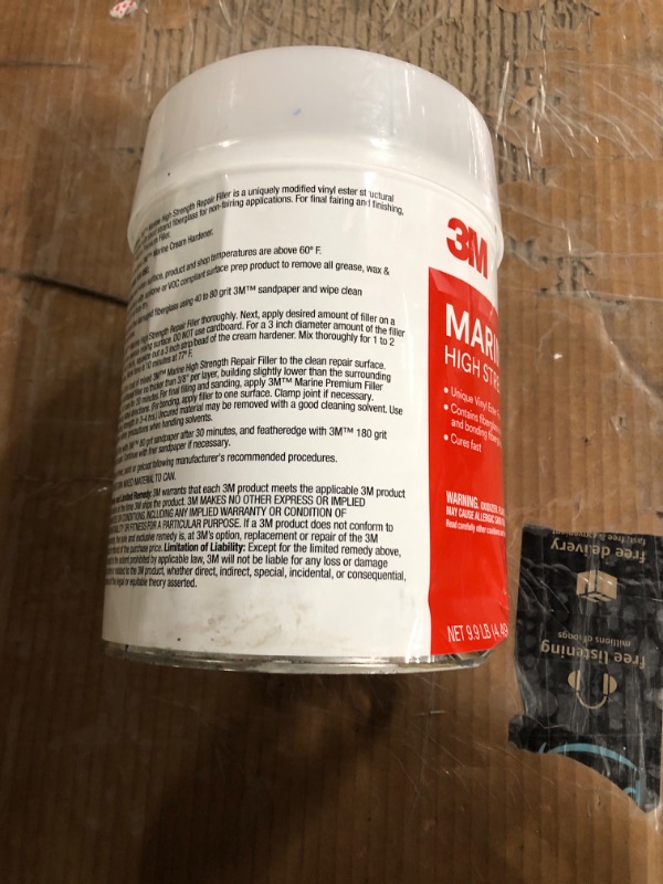 Photo 4 of 3M Marine High Strength Repair Filler, 46014, 1 gal