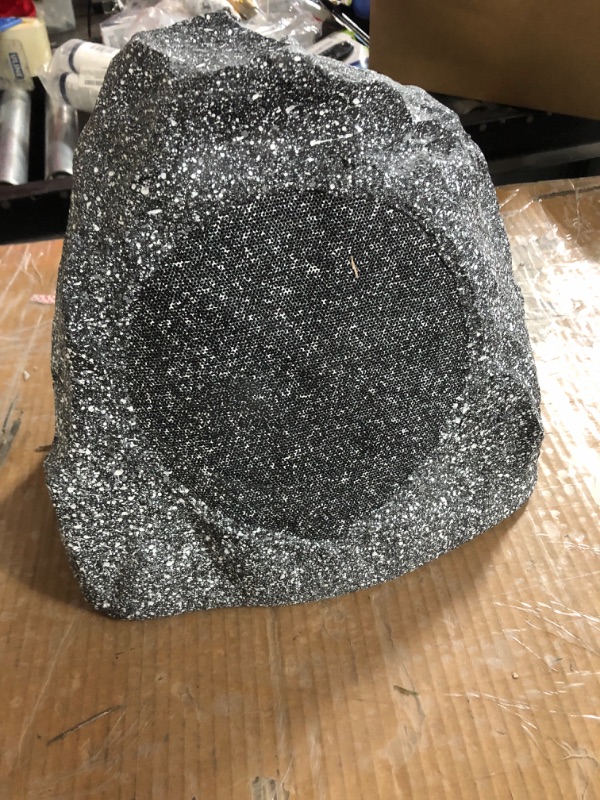 Photo 2 of ***FOR PARTS OR REPAIR***
Theater Solutions 2R8G Outdoor Granite 8" Rock 2 Speaker Set 