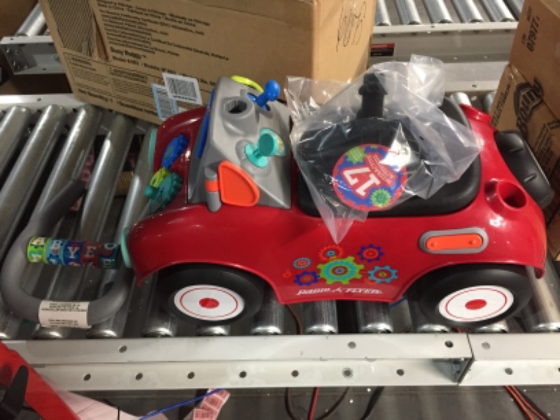 Photo 4 of *USED/SEE NOTES* Radio Flyer Busy Buggy, Sit to Stand Toddler Ride On Toy