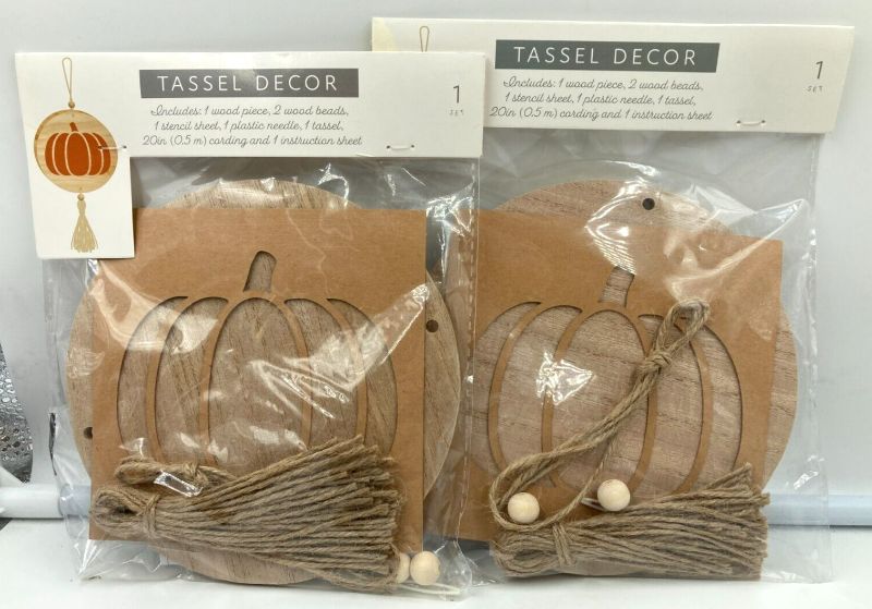 Photo 1 of *NEW* Horizon Group USA Pumpkin Tassel Decor Set of 3