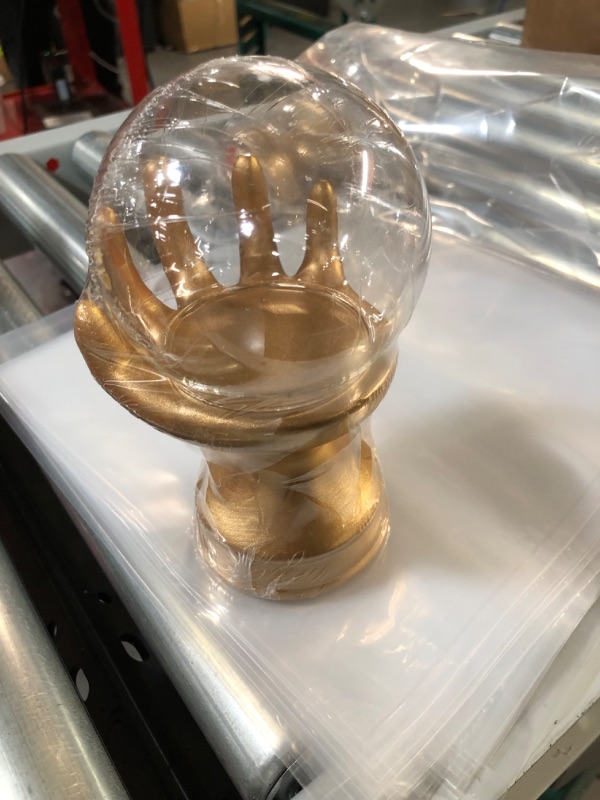 Photo 1 of *NEW/SEE NOTES* 2 pckGold Hand Crystal Ball 