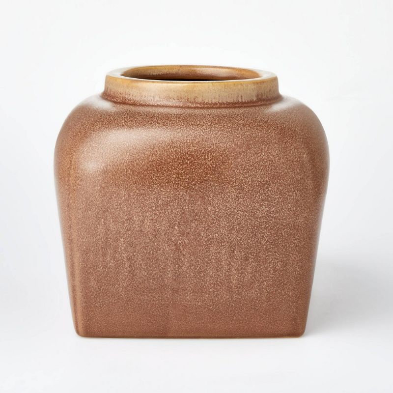 Photo 1 of *NEW* Modern Brown Ceramic Vase x2 