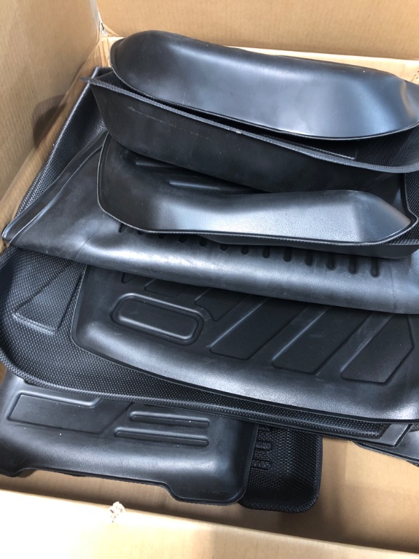 Photo 3 of (6 Pack) Tesla Model Y Floor Mats 2023 2022 2021 2020 3D Full Cover  (6 Pack?Floor+Cargo+Trunk Mats