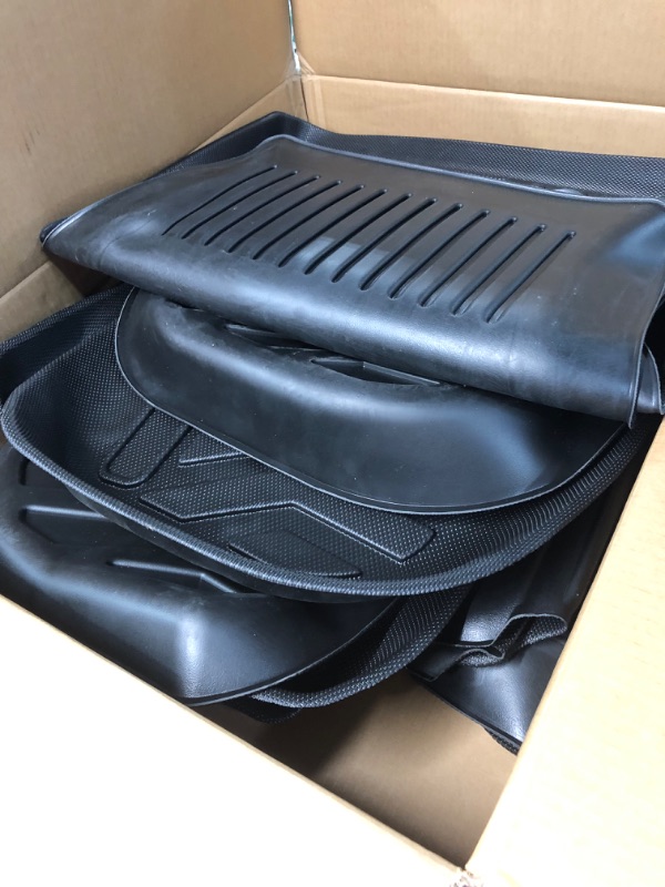 Photo 2 of (6 Pack) Tesla Model Y Floor Mats 2023 2022 2021 2020 3D Full Cover  (6 Pack?Floor+Cargo+Trunk Mats