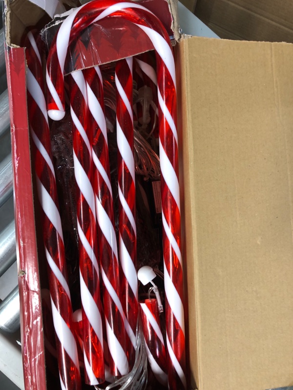 Photo 2 of **USED*** 10" Christmas Candy Cane Lights 