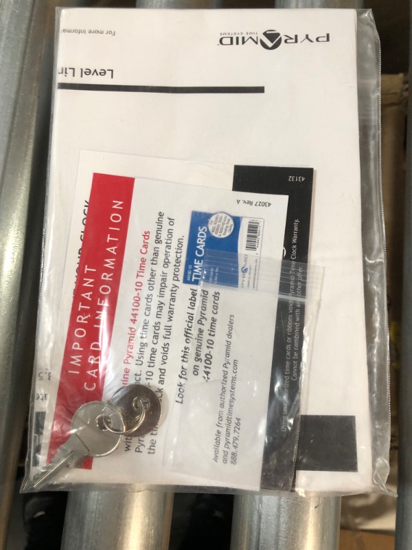 Photo 3 of Pyramid Time Systems, Model 5000 Auto Totaling Time Clock, Handles up to 100 Employees, Made in USA, black Standard Time Clock