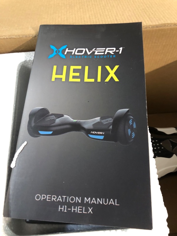 Photo 3 of **PARTS ONLY/ DOES NOT TURN ON** Hover-1 Helix Electric Hoverboard, Built-in Bluetooth Speaker, BLACK & WHITE CAMO