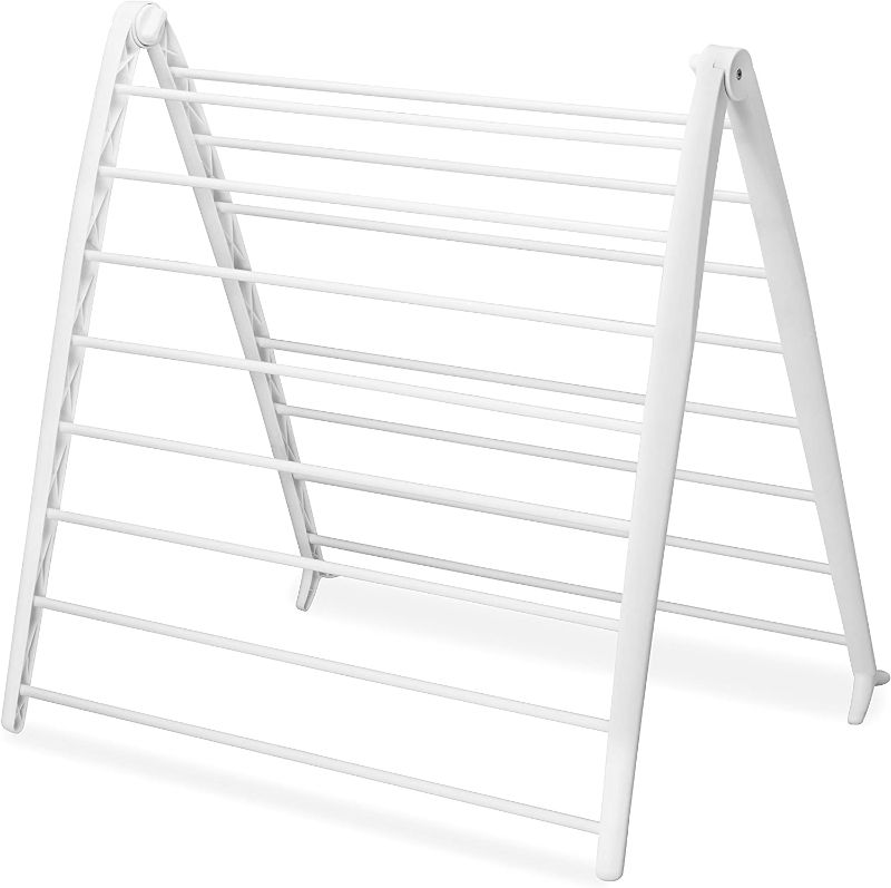 Photo 1 of **USED/SEE NOTES** Whitmor Spacemaker Drying Rack, White,Plastic 
