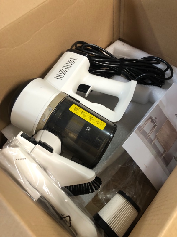 Photo 2 of **USED/SEE NOTES**ONE VACUUM** Girnoor Vacuum Cleaner, 600W Powerful 20KPA Suction Corded Stick Vacuum Cleaner with LED Floor Head