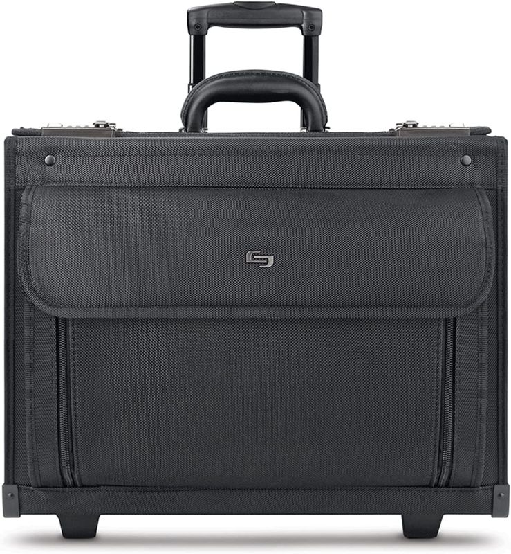 Photo 1 of **USED/SEE NOTES**Solo Classic Rolling Hard Sided Catalog Case With Dual Combination Locks, Black
