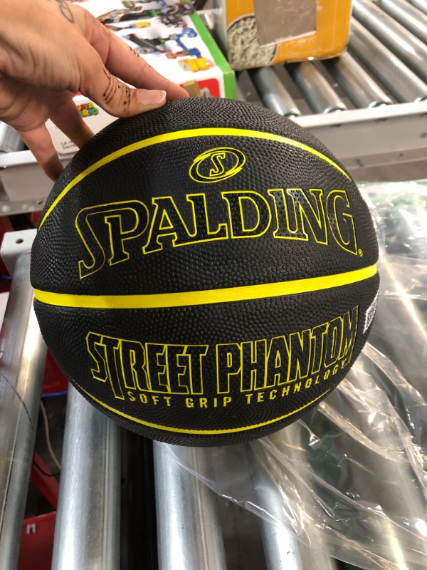 Photo 3 of Spalding Street Phantom Outdoor Basketball 29.5" Neon Yellow