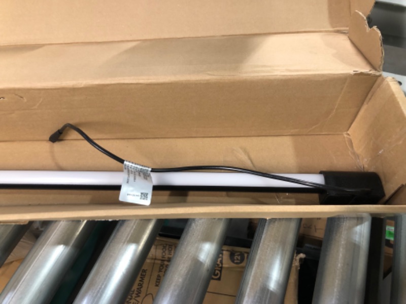 Photo 4 of **MISSING PARTS** Philips Hue Play Gradient Light Tube, Large, Black, Surround Lighting (Sync with TV, Music and Gaming), Hue Hub & Hue Sync Box Required Large Tube Black