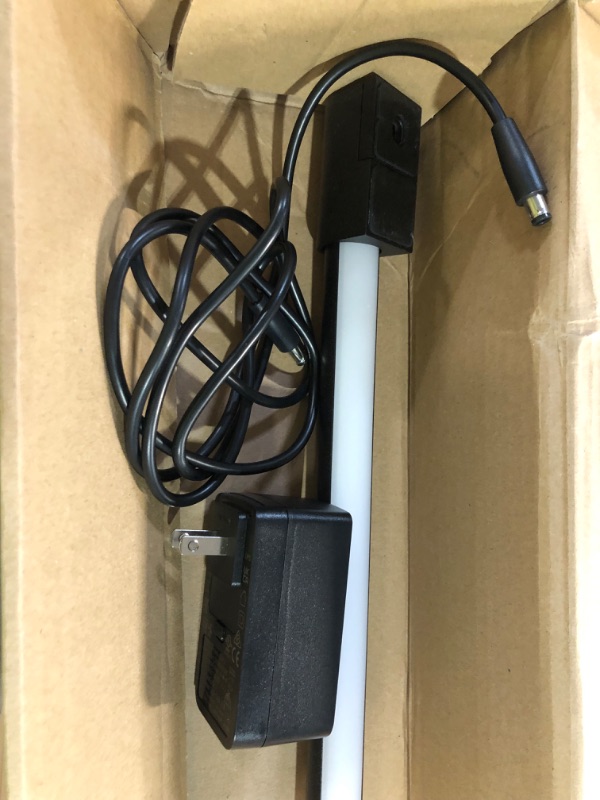 Photo 3 of **MISSING PARTS** Philips Hue Play Gradient Light Tube, Large, Black, Surround Lighting (Sync with TV, Music and Gaming), Hue Hub & Hue Sync Box Required Large Tube Black