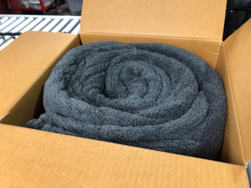 Photo 2 of **USED, LIKE NEW** Sunbeam LoftTec Wi-Fi Connected Heated Blanket, Electric Blanket, 10 Heat Settings, Queen Size Slate Gray