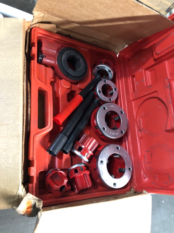 Photo 1 of ZAWAYINE 7 Size Pipe Threader Kit, BSPT Pipe Thread Cutter Tap Bar Head