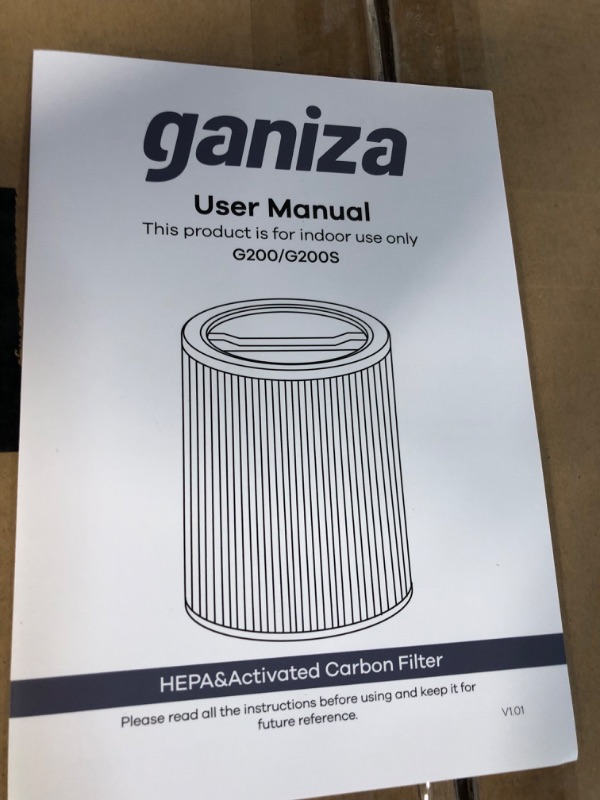 Photo 2 of Ganiza G200S/G200 Air Purifier Pet Allergy Filter, 3-in-1 True H13 HEPA and Activated Carbon Air Filter for Pollen, Dust, Mite, Pet Hair Odors, Suitable for G200S G200 White