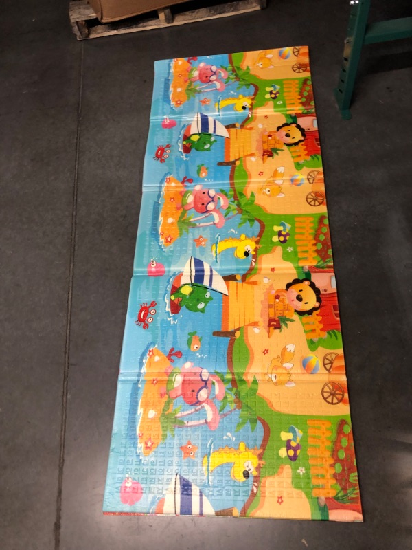 Photo 3 of FUN Kids Foam Play Mats - Reversible - Perfect for Playroom - 56" x 76"