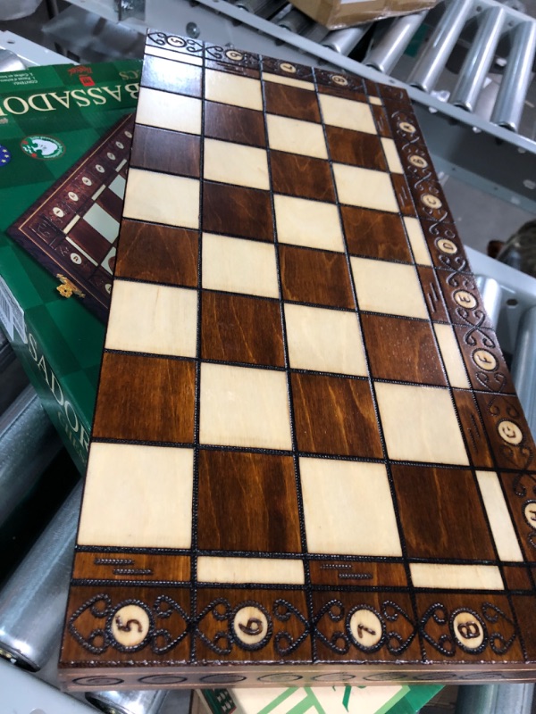Photo 1 of Beautiful Handcrafted Wooden Chess Set with Wooden Board and Handcrafted Chess Pieces - Gift idea Products (21" (55 cm))
