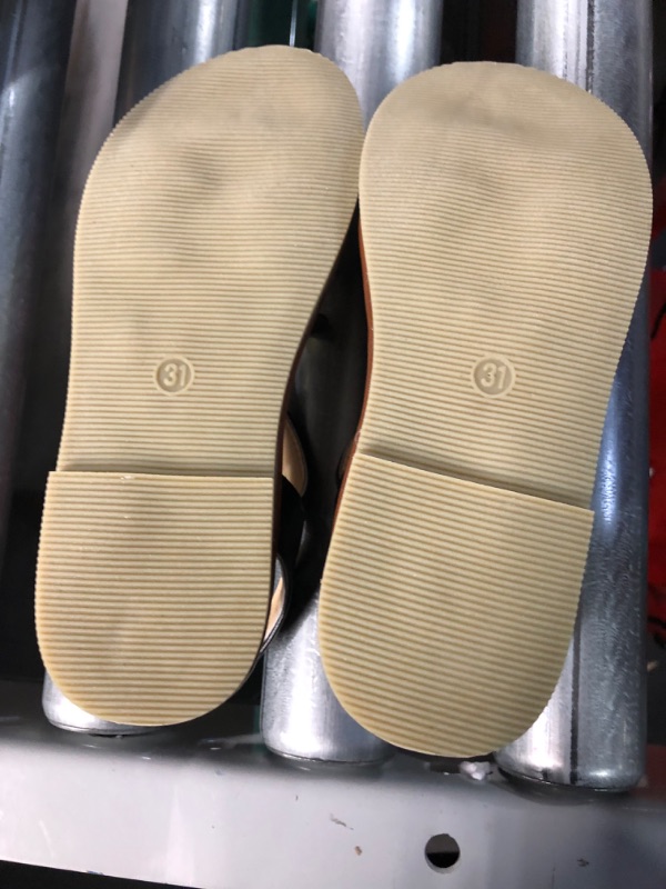Photo 1 of shevalues Girl's Sunflower Flat Sandals  13 Little Kid Black