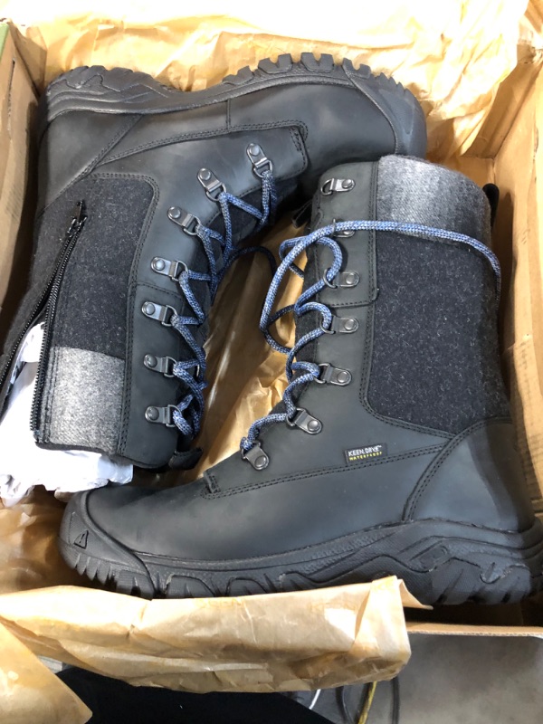 Photo 3 of KEEN Women's Greta Tall Classic Waterproof Snow Boot 8.5 Black/Black