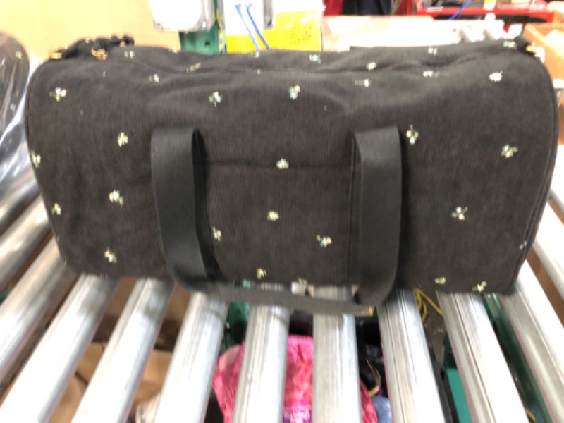 Photo 2 of Floral Print Duffel Weekender Bag - Universal Thread- Black