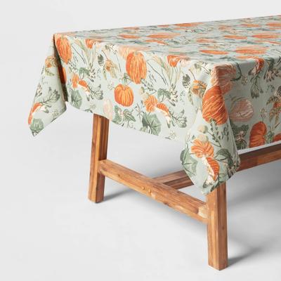 Photo 1 of 104 X 60 Cotton Pumpkin Tablecloth - Threshold
