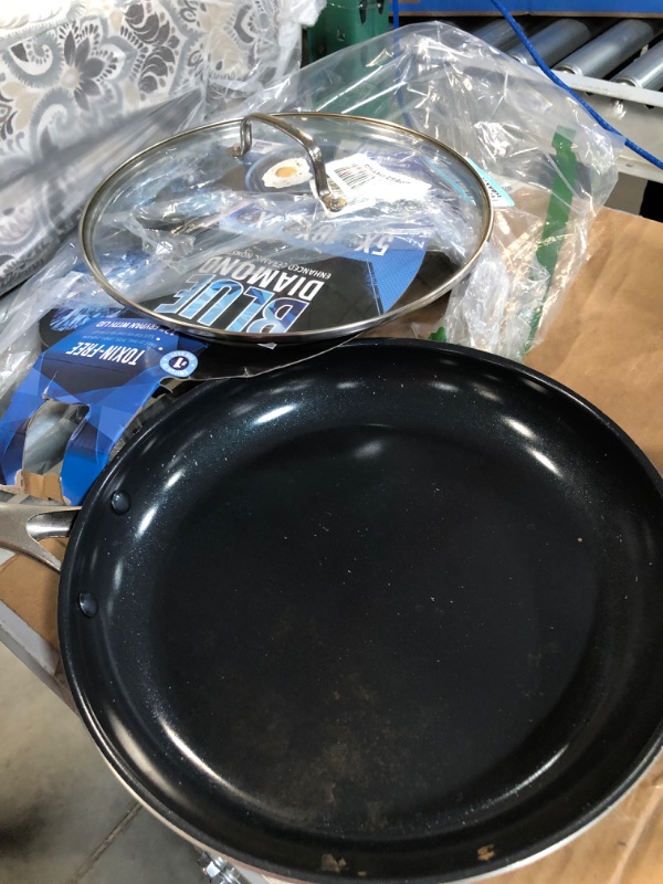 Photo 1 of **USED**Blue Diamond Cookware Diamond Infused Ceramic Nonstick 12" Frying Pan Skillet, 