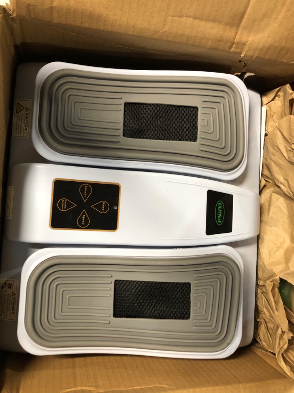 Photo 2 of **SEE NOTES**
Dienspeak Power Legs Vibration Plate Foot Massager Platform with Rotating Acupressure Heads Multi Setting Electric Foot Massager (White)