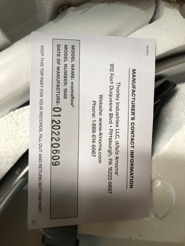 Photo 1 of 4moms mamaRoo Multi-Motion Baby Swing Smart Connectivity - Gray