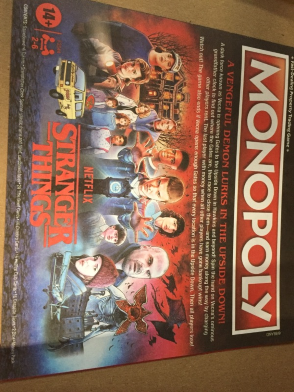 Photo 3 of MONOPOLY: Netflix Stranger Things Edition Board Game 