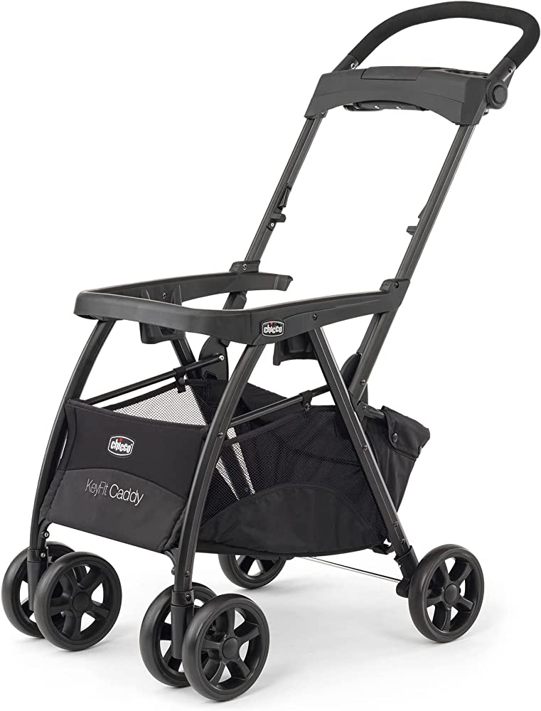 Photo 1 of ** USED** TIRES SHOW USE** UNLOCK STROLLER IN BETWEEN CUP HOLDER
**Chicco KeyFit Caddy Frame Stroller - Black 