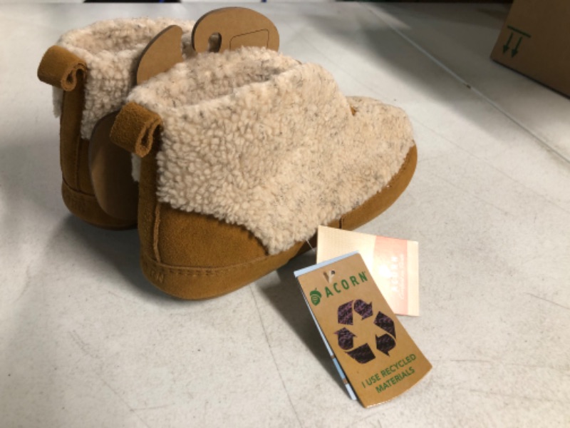 Photo 3 of Acorn Women's Recycled Ela Boot Slipper with Berber Upper and Lining Natural