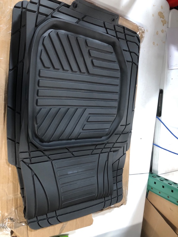 Photo 3 of Motor Trend - MT-923-BK 923-BK FlexTough Contour Liners-Deep Dish Heavy Duty Rubber Floor Mats