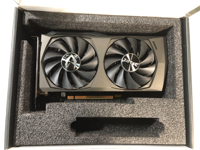 Photo 4 of ZOTAC GeForce RTX™ 3060 Ti Twin Edge OC LHR 8GB GDDR6 256-bit 14 Gbps PCIE 4.0 Gaming Graphics Card, IceStorm 2.0 Advanced Cooling, Active Fan Control, Freeze Fan Stop ZT-A30610H-10MLHR