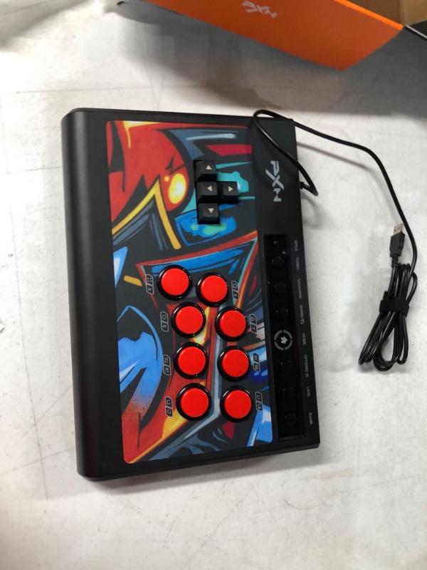 Photo 2 of Arcade Fight Stick, PXN X8 Street Fighter Arcade Game Fighting Joystick with USB Port, with Turbo & Audio Functions, Suitable for PS3 / PS4 / Xbox ONE/Xbox Series X&S/Nintendo Switch/PC Windows.