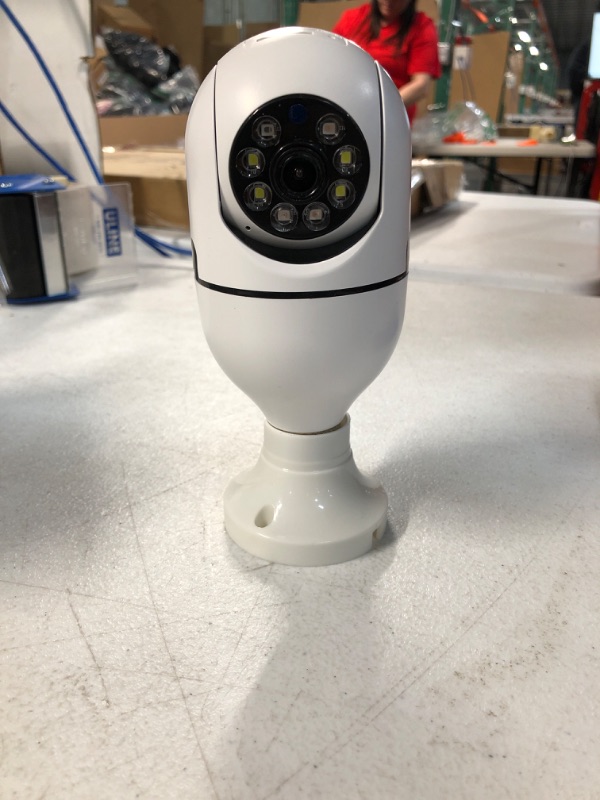 Photo 2 of ** USED** 1080P Light Bulb Camera - 360 Degree Security Camera Wireless Outdoor & Indoor - Wifi Home Camera with APP for Phone 