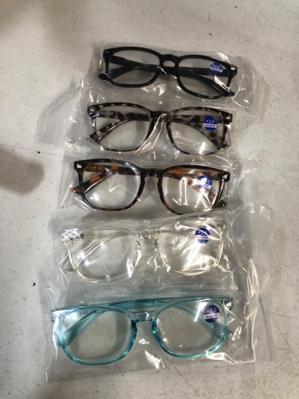 Photo 2 of CCVOO Reading Glasses Blue Light Blocking (5-Pack)