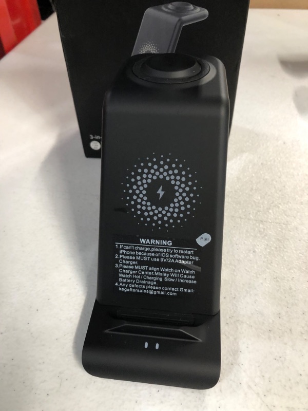 Photo 2 of *USED* *TESTED* HATALKIN 3 in 1 Wireless Charging Station