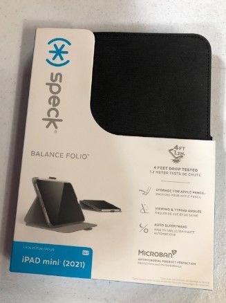 Photo 2 of Speck Products Balance Folio iPad Mini (2021) Case and Stand, Black/Black