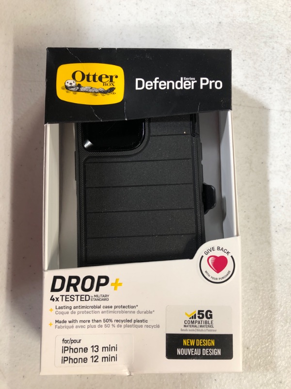 Photo 2 of OtterBox Apple iPhone 13 mini/iPhone 12 mini Defender Pro Series Case - Black