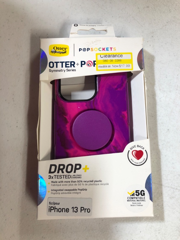 Photo 2 of Otterbox Pop Socket for iPhone 13 Pro - Berry Flow