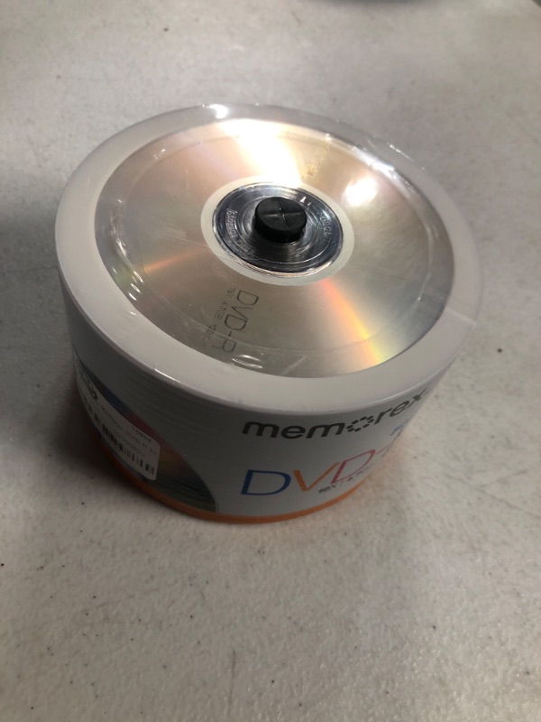 Photo 2 of Memorex 32020031749 DVD-R 16x Eco Spindle Base Discs, 50 Pack