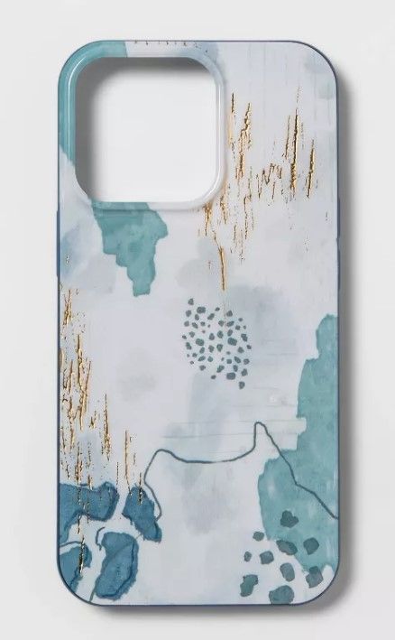 Photo 1 of Apple iPhone 13 Pro Case - heyday Blue/Gold Abstract Floral