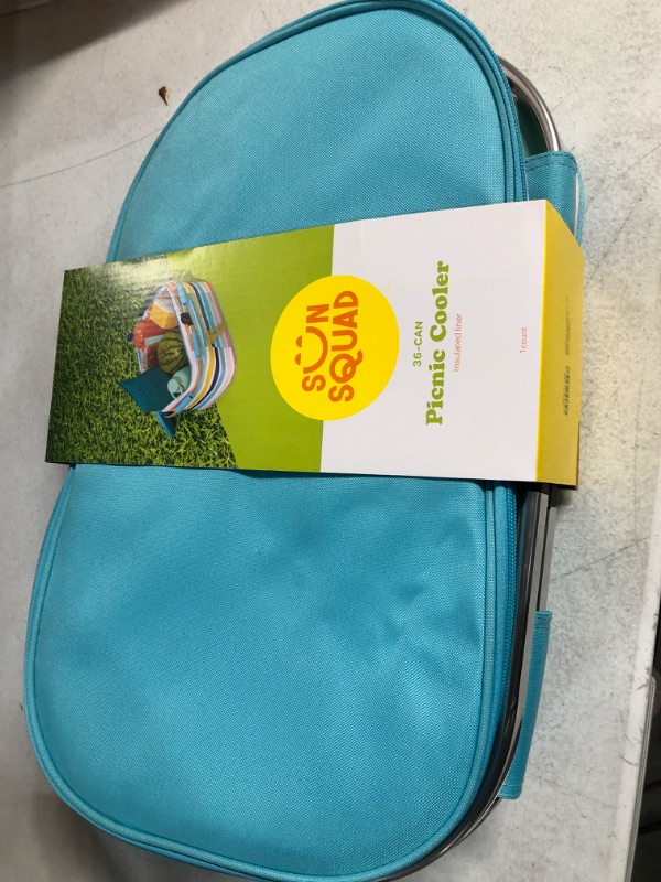 Photo 1 of 13.5qt Picnic Cooler Stripe - Sun Squad