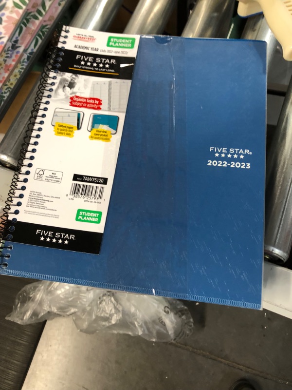 Photo 2 of Five Star Spiral Notebook, College Ruled, 5 Subject, 6 x 9.5 Inches, 180 Sheets, Assorted Colors  3 