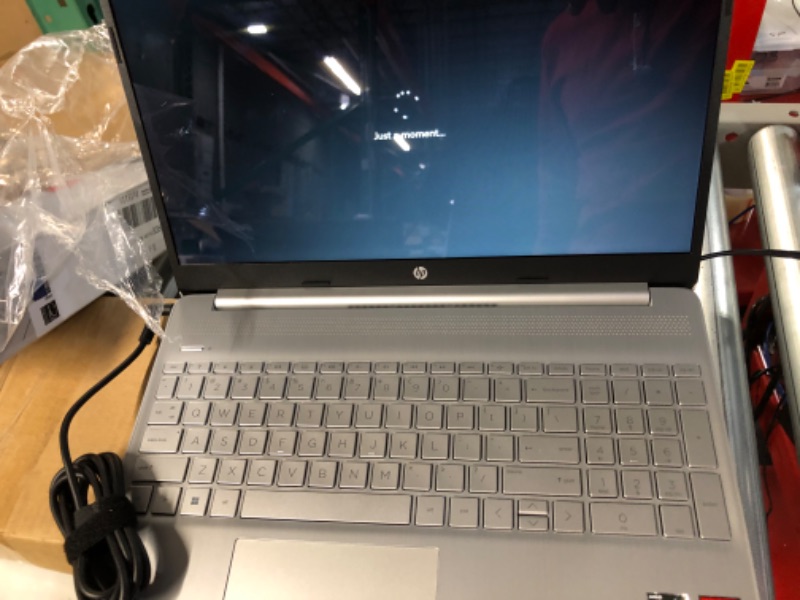 Photo 3 of HP 15.6" Touchscreen Laptop w/Windows 10 S Mode, Natural Silver (15-ef1041nr) AMD RYZEN 