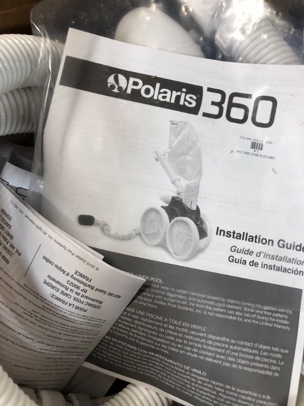 Photo 1 of **USED/SEE NOTES** Polaris Vac-Sweep 360 Pressure Inground Pool Cleaner, Triple Jet Powered with a Single 