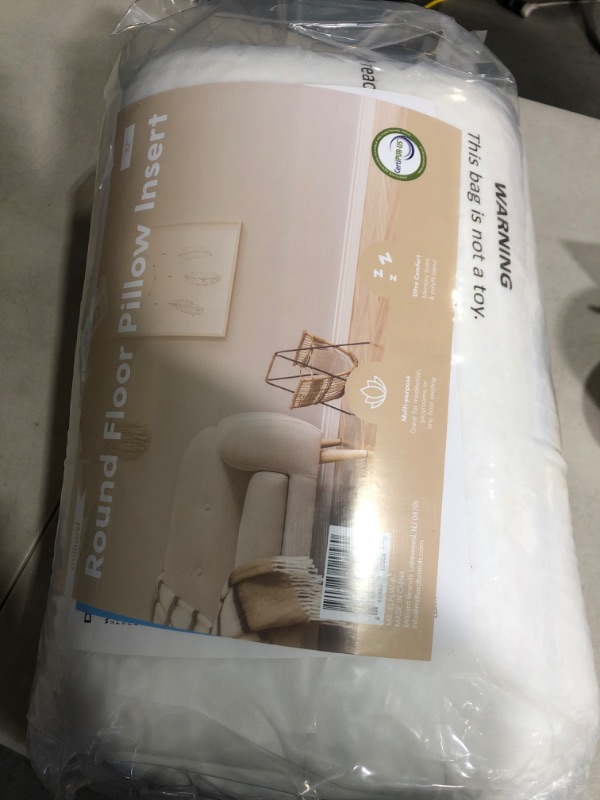 Photo 2 of **SEE NOTES**
Milliard Memory Foam Floor Pillow Round Insert, 32 inch Pillow Sham Cushion, Large Size for Lounging, Gaming, Decor Yoga and More