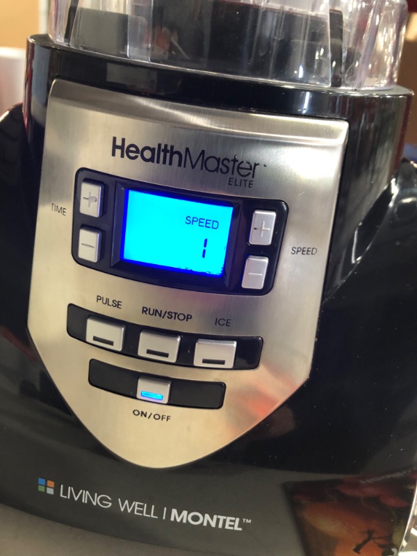 Photo 3 of **SEE NOTES**
HEALTHMASTER Montel Williams 8 Speeds 1200 Watts Blender - Fruit & Vegetable Emulsifier, Juicer & Food Processor with Recipe Book and DVD