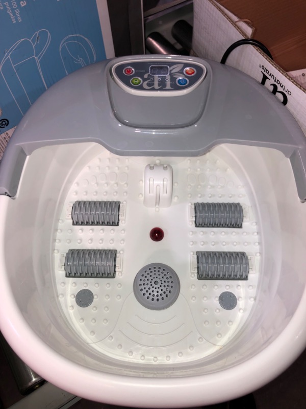 Photo 2 of (LOOKS NEW) Artnaturals Foot Spa Massager with Heat Lights and Bubbles 